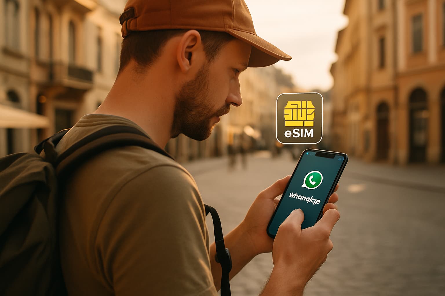 Hero afbeelding voor WhatsApp op reis gebruiken met een eSIM: praktische tips en instellingen
